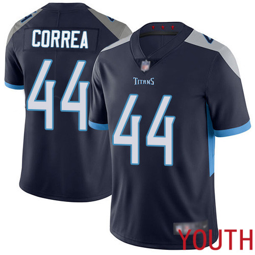 Tennessee Titans Limited Navy Blue Youth Kamalei Correa Home Jersey NFL Football #44 Vapor Untouchable->tennessee titans->NFL Jersey